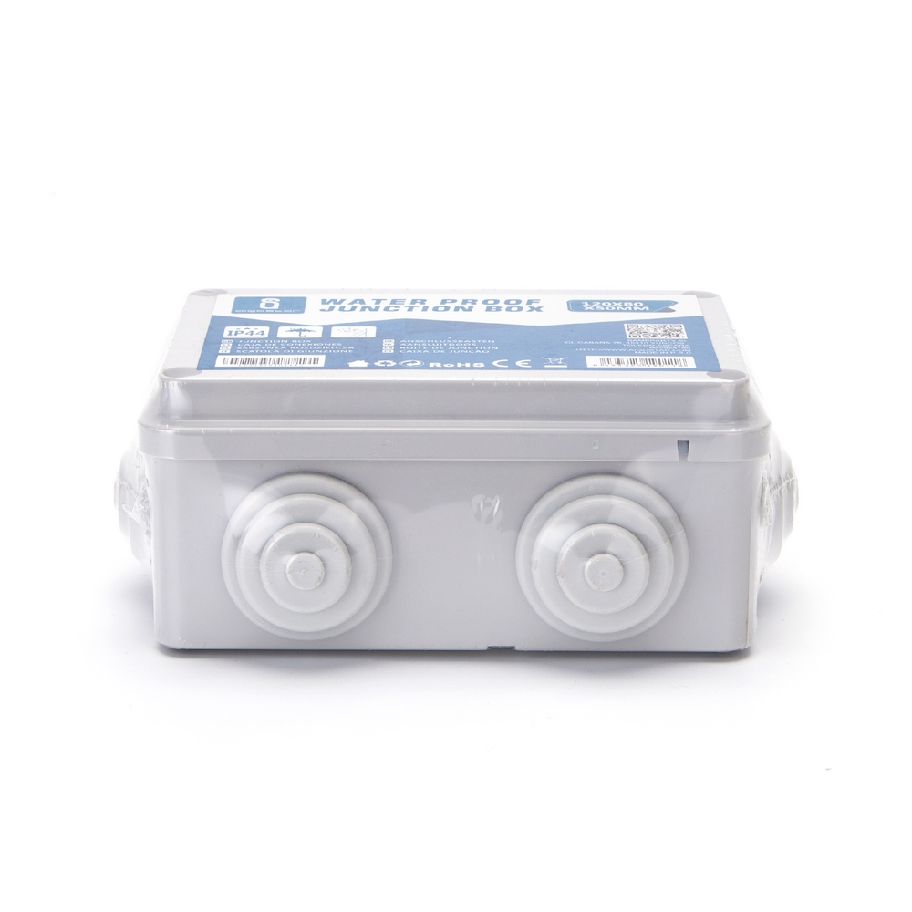 Scatola di derivazione stagna IP44 da superficie Rettangolare 120x80x50mm 6 passacavi Aigostar - Foto 2