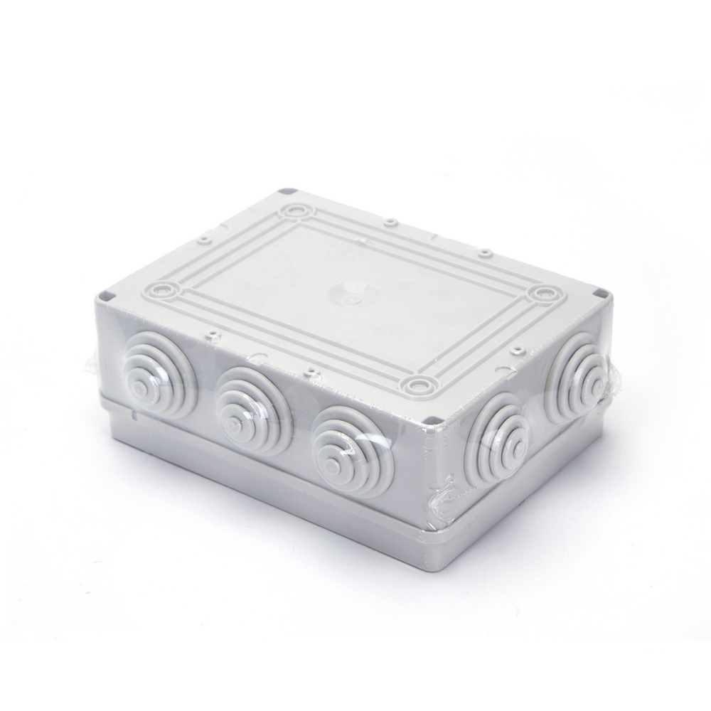 Scatola di derivazione stagna IP44 da superficie Rettangolare 190x140x70mm 10 passacavi Aigostar - Foto 2