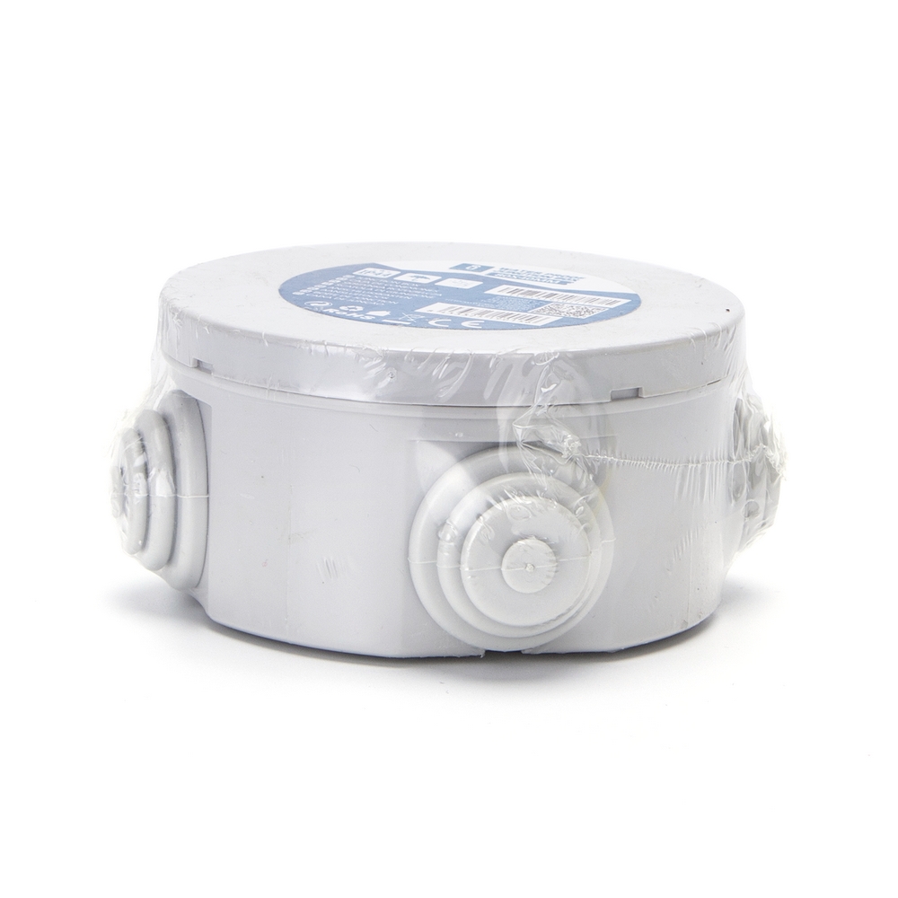 Scatola di derivazione stagna IP44 da superficie Tonda 80x40mm 4 passacavi Aigostar - Foto 1