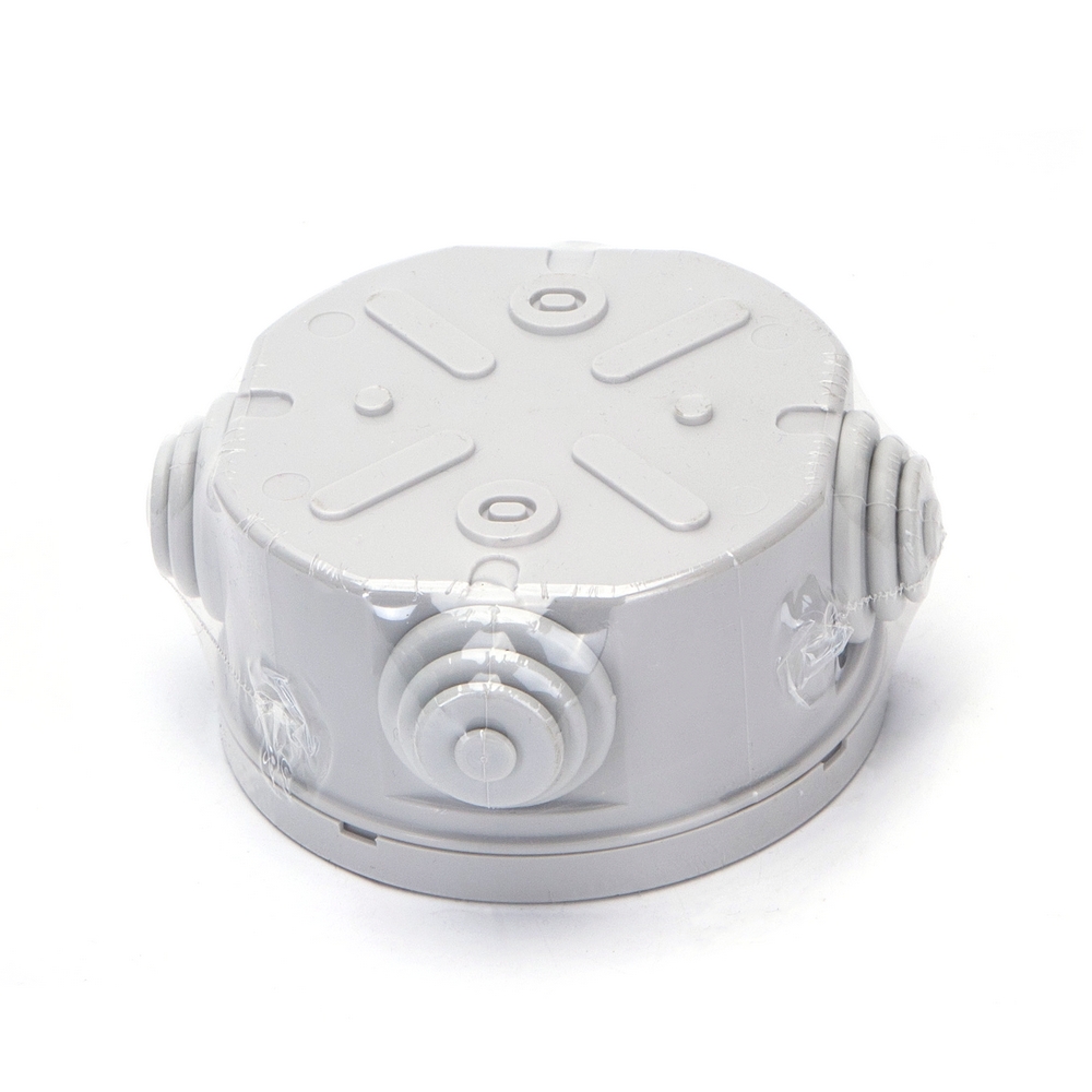 Scatola di derivazione stagna IP44 da superficie Tonda 80x40mm 4 passacavi Aigostar - Foto 2