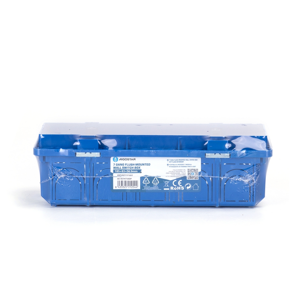 Scatola portafrutti 506 cassetta da incasso 6 – 7 moduli colore blu - Foto 2