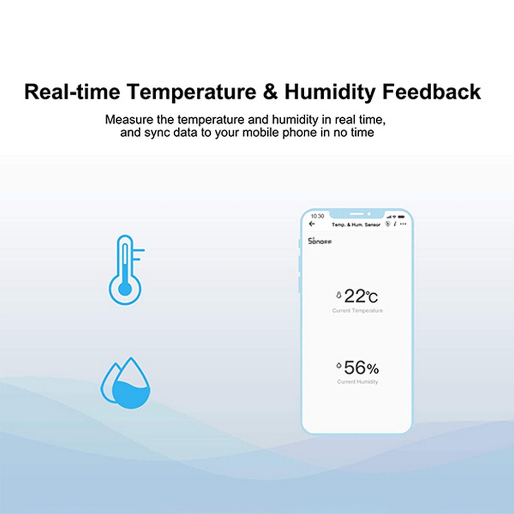 Sensore di temperatura e umidità SONOFF SNZB 02 ZigBee - Foto 2