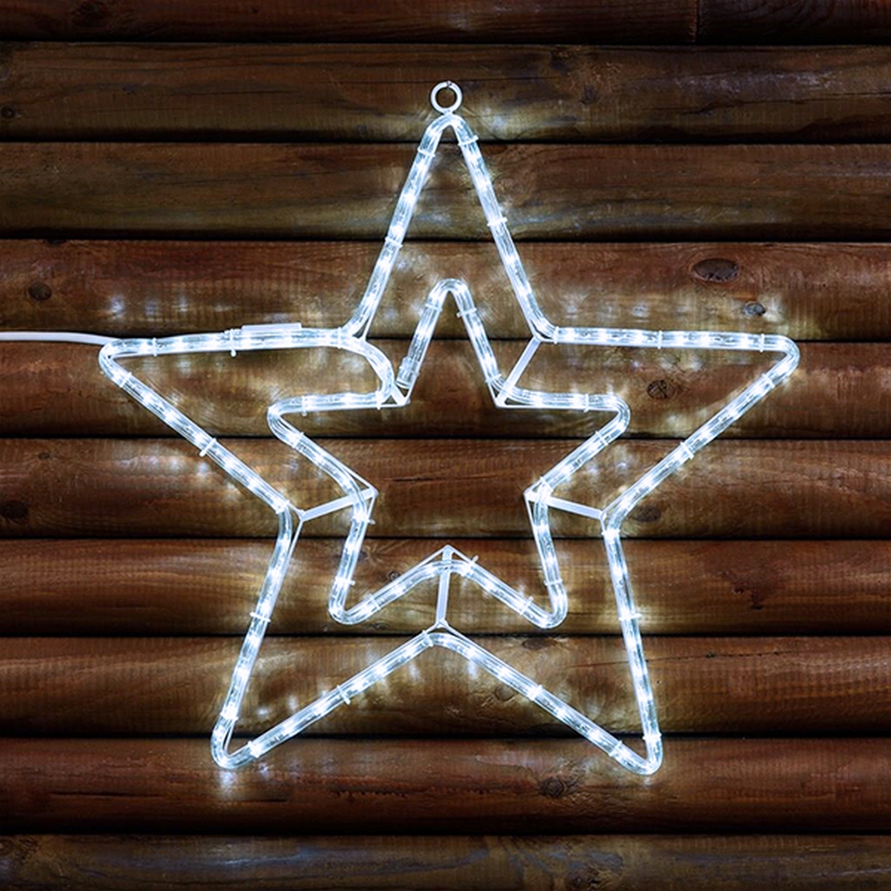 Stella luminosa 49cm da 90 Led Bianco Freddo da esterno Wisdom - Foto 2