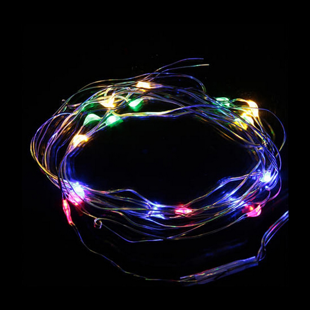 Stringa 2 metri da 20 Microled Multicolore a batteria Wisdom - Foto 2
