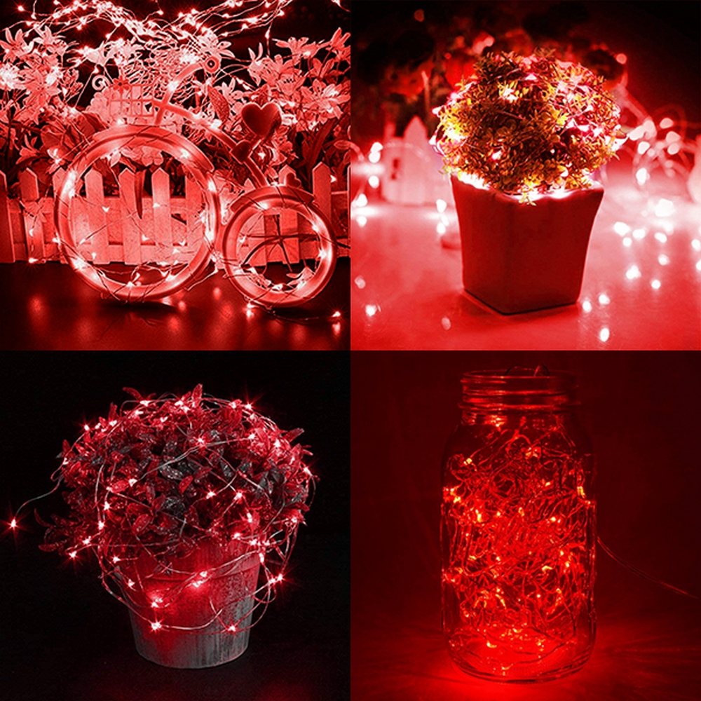 Stringa 5 metri da 50 MicroLed Rosso a batteria Wisdom - Foto 2