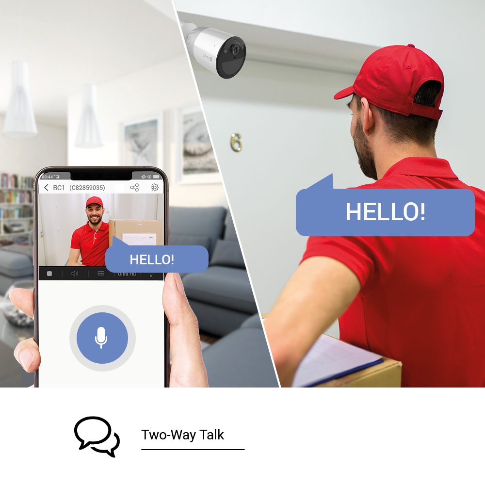 Telecamera di sorveglianza EZVIZ BC1 ADD-ON WiFi Full HD 1080p a batteria visione notturna a colori per esterno - Foto 7