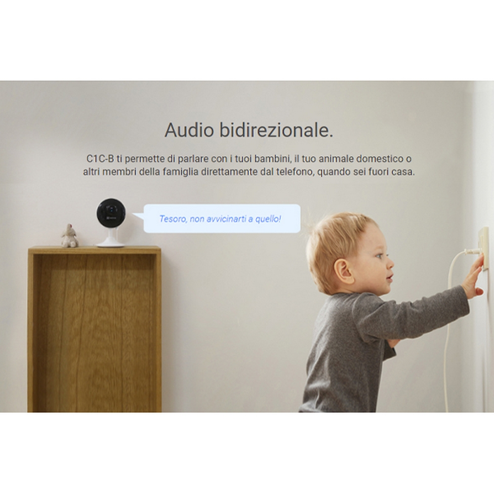 Telecamera di sorveglianza EZVIZ C1C-B WiFi Full HD 1080p visione notturna per interni - Foto 3