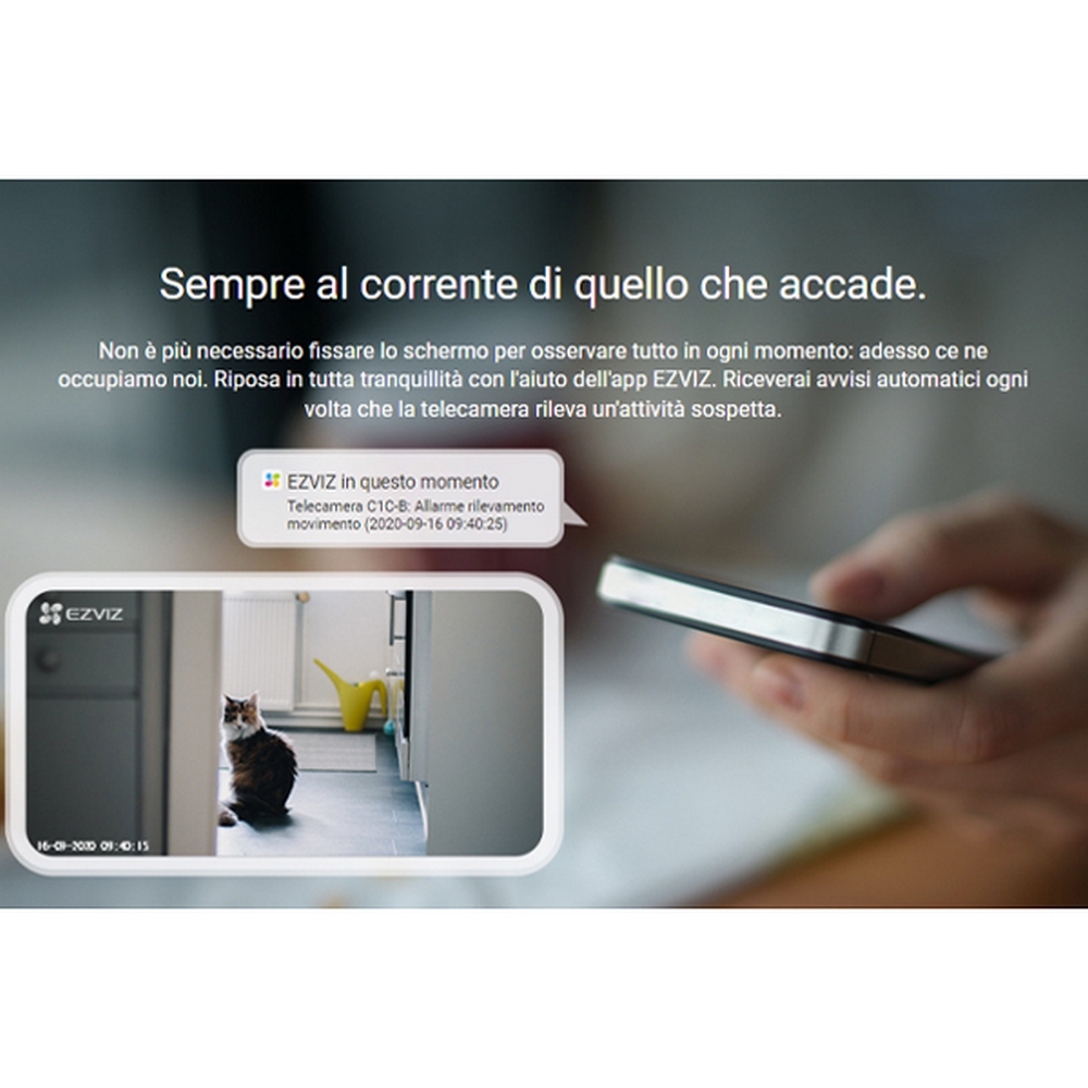 Telecamera di sorveglianza EZVIZ C1C-B WiFi Full HD 1080p visione notturna per interni - Foto 6