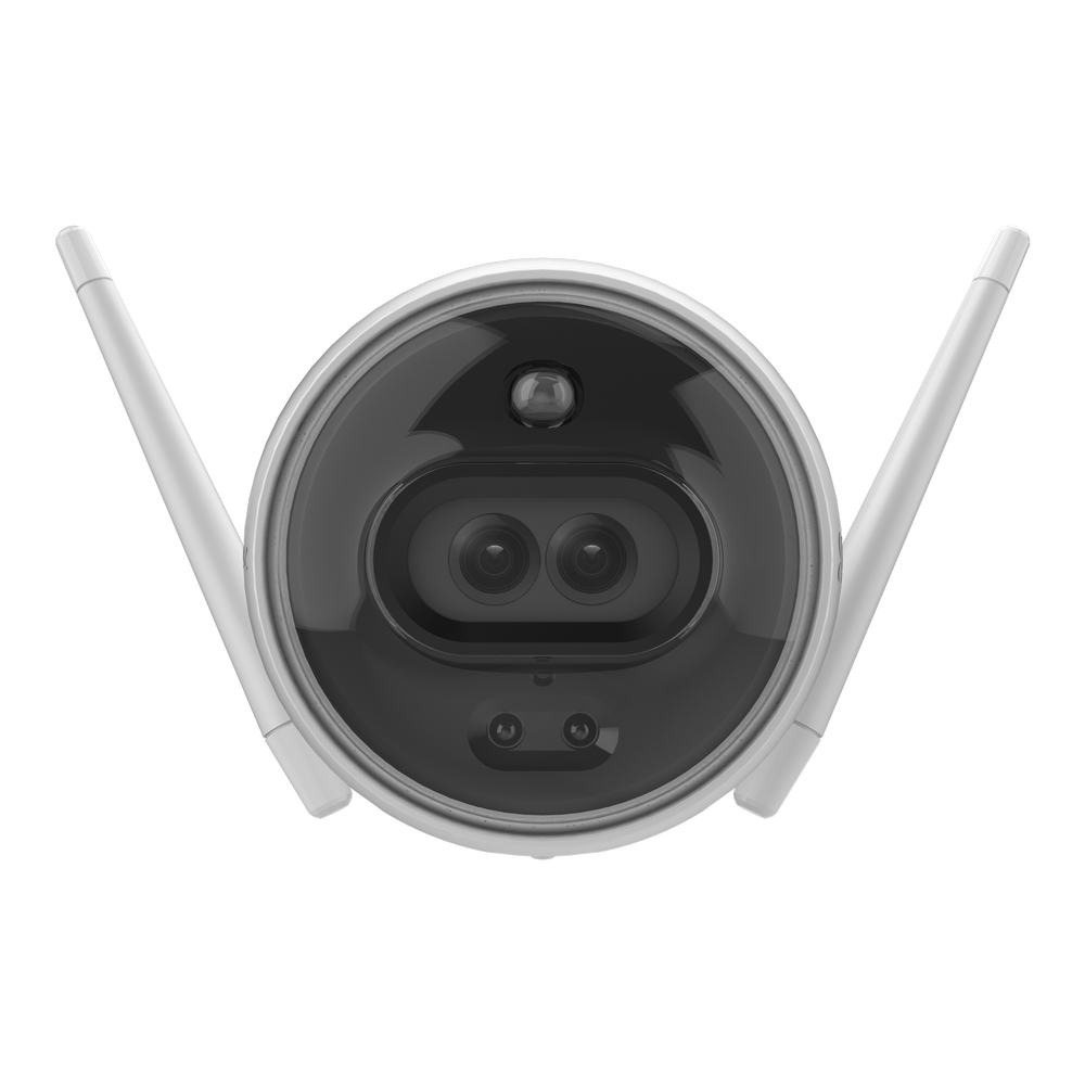 Telecamera di sorveglianza EZVIZ C3X Darkfighter WiFi doppio obbiettivo Full HD 1080p visione notturna a colori segnalazione luminosa e sonora per esterno - Foto 1