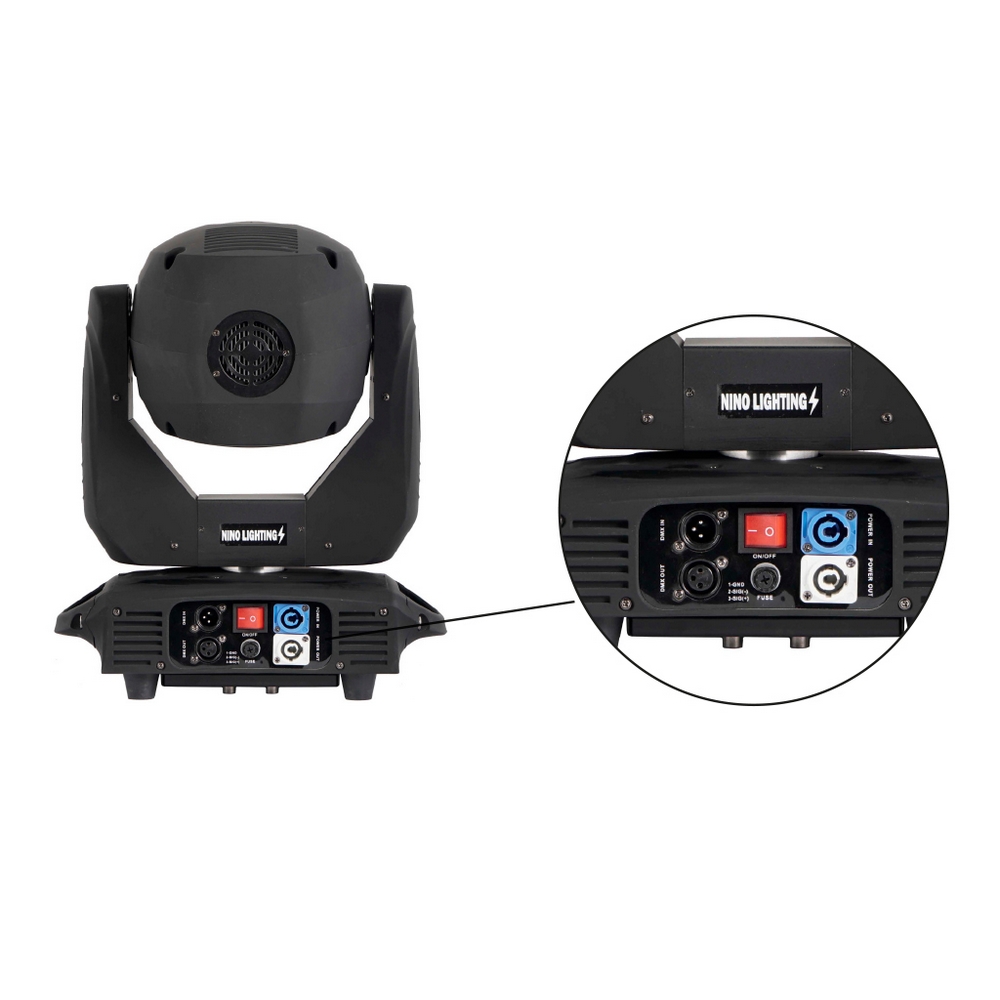 Testa mobile motorizzata Spot Beam Led COB 200W in Flight case baule da 2 pezzi Wisdom - Foto 2