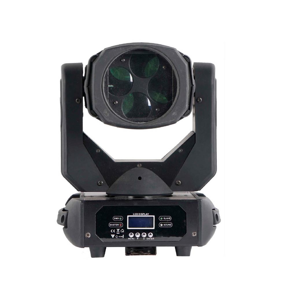 Testa mobile motorizzata Spot SuperBeam Led COB 100W Bianco freddo in Flight case baule da 2 pezzi Wisdom - Foto 1