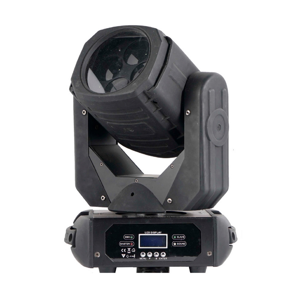 Foto principale Testa mobile motorizzata Spot SuperBeam Led COB 100W Bianco freddo in Flight case baule da 2 pezzi Wisdom