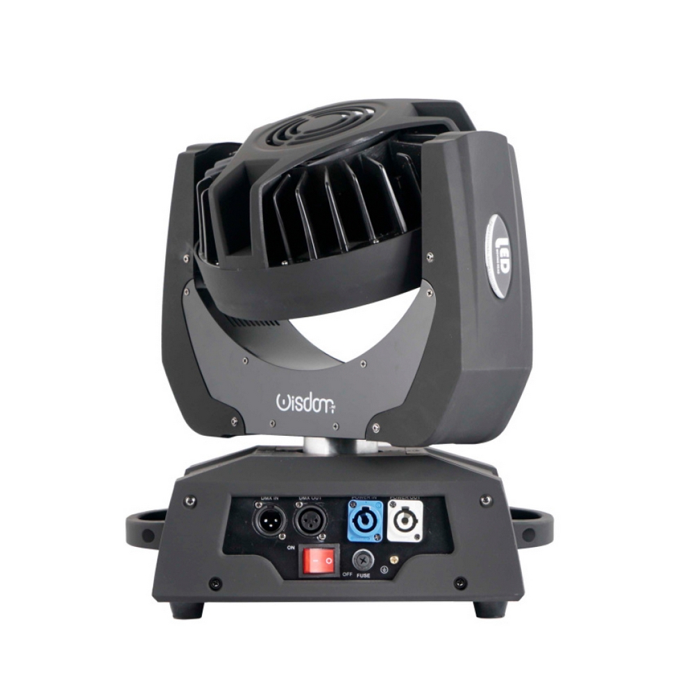 Testa mobile motorizzata Wash Led 648W (36×18) RGBWAUV in Flight case baule da 2 pezzi Wisdom - Foto 2