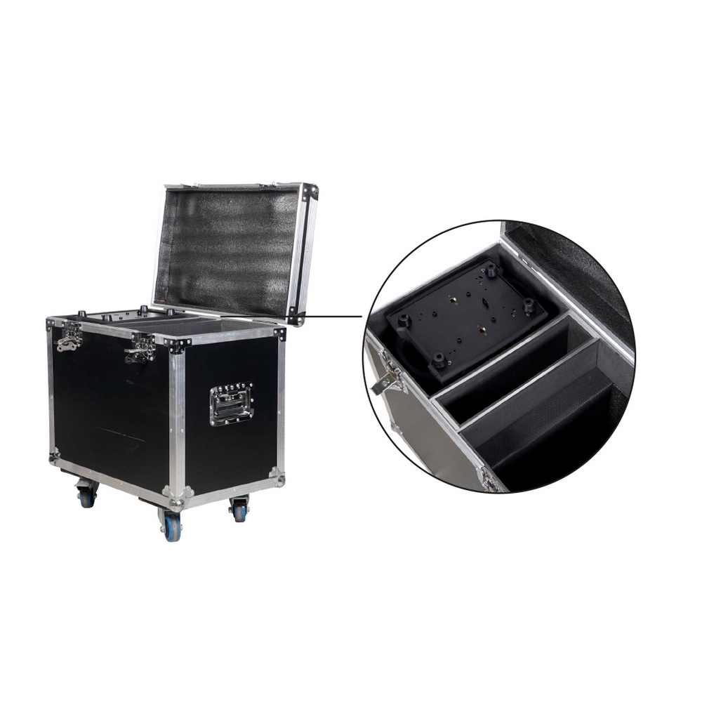 Testa mobile motorizzata Wash Led 648W (36×18) RGBWAUV in Flight case baule da 2 pezzi Wisdom - Foto 4