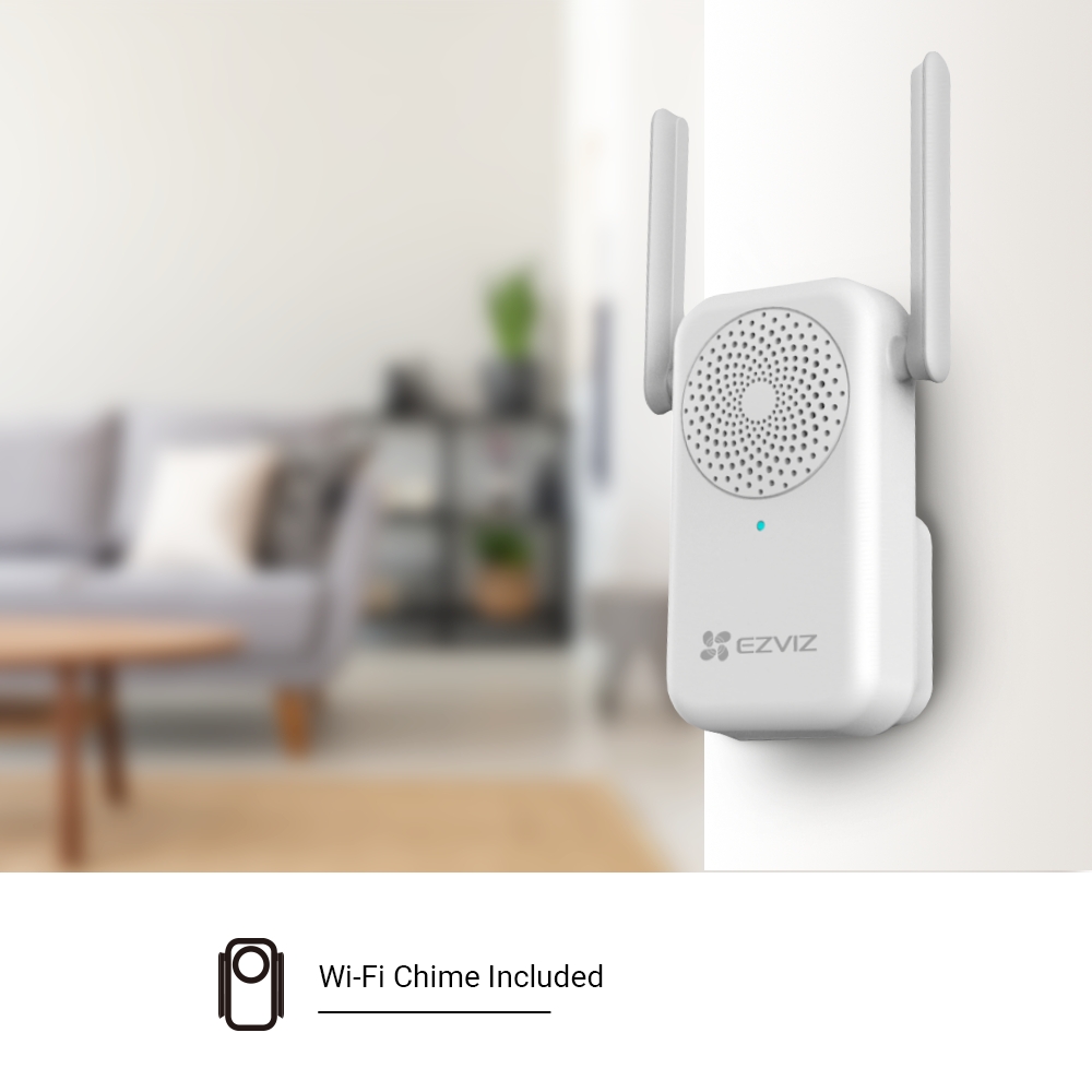 Videocampanello Smart EZVIZ DB2C WiFi Full HD 1080p a batteria con campanello interno e audio bidirezionale - Foto 1