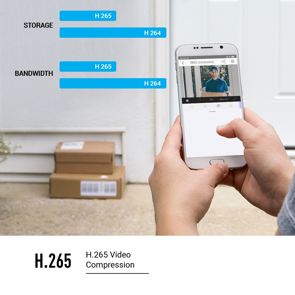 Videocampanello Smart EZVIZ DB2C WiFi Full HD 1080p a batteria con campanello interno e audio bidirezionale - Foto 4