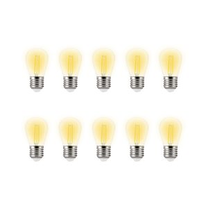 Foto principale Confezione da 10 Lampadine Led per catena di luci E27 ST45 2W Bianco caldo 2200K Wisdom