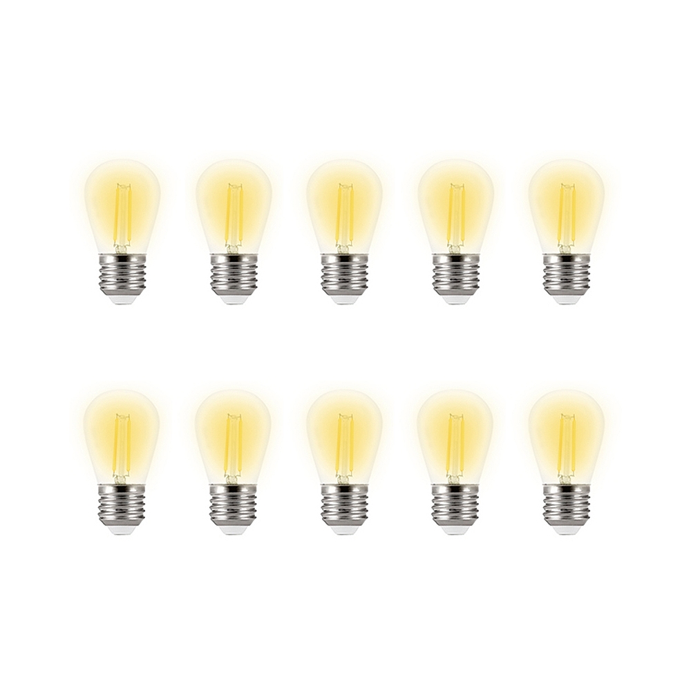 Foto principale Confezione da 10 Lampadine Led per catena di luci E27 ST45 2W Bianco caldo 2200K Wisdom