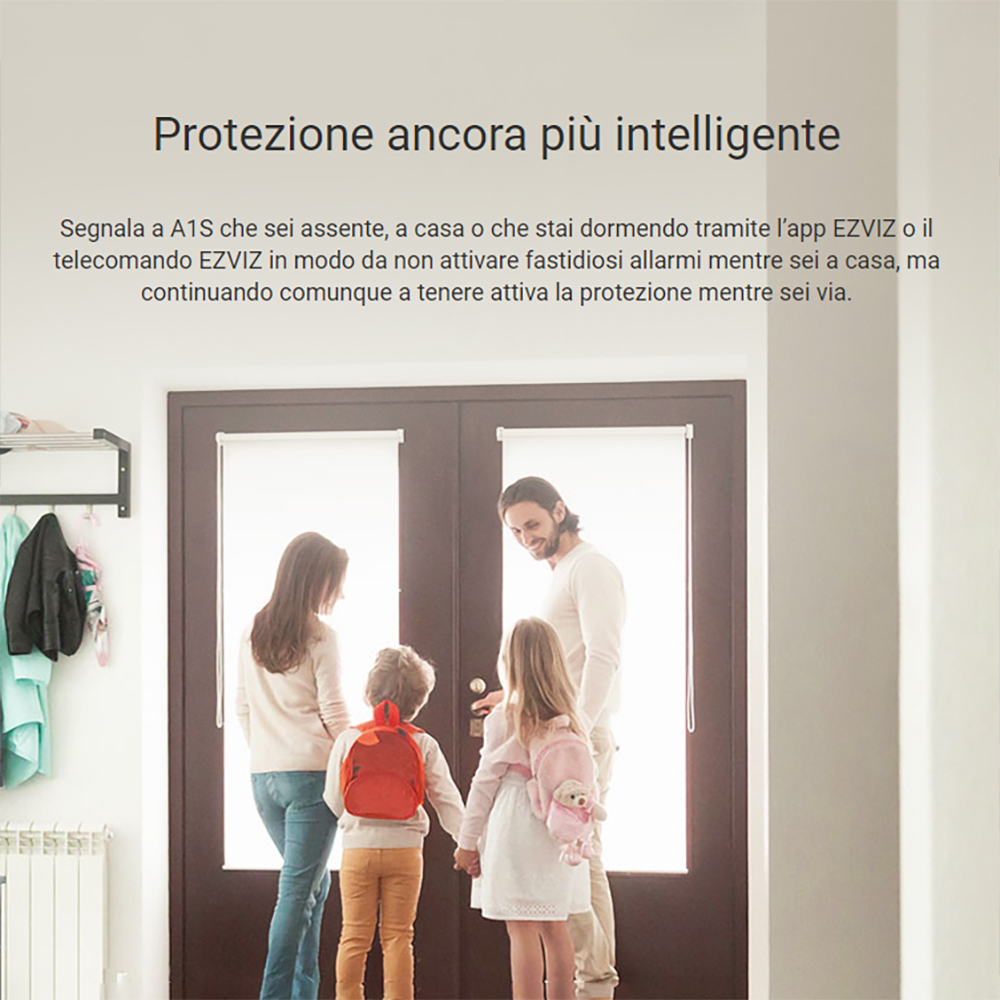 EZVIZ A1S Hub di allarme senza fili con batteria di backup integrata e telecomando - Foto 4
