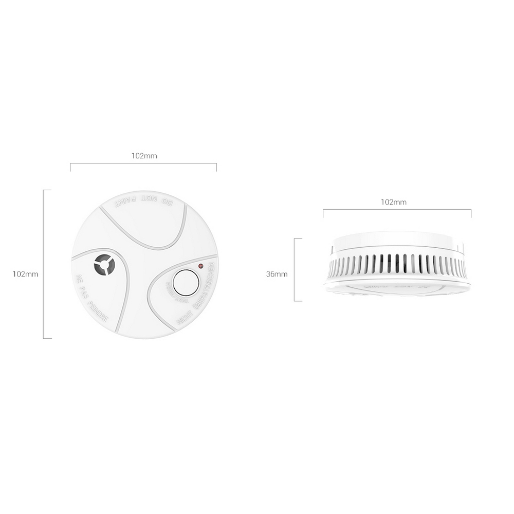 EZVIZ T4 Sensore di fumo a batteria con sirena da interno per sistema A1 A1S - Foto 2
