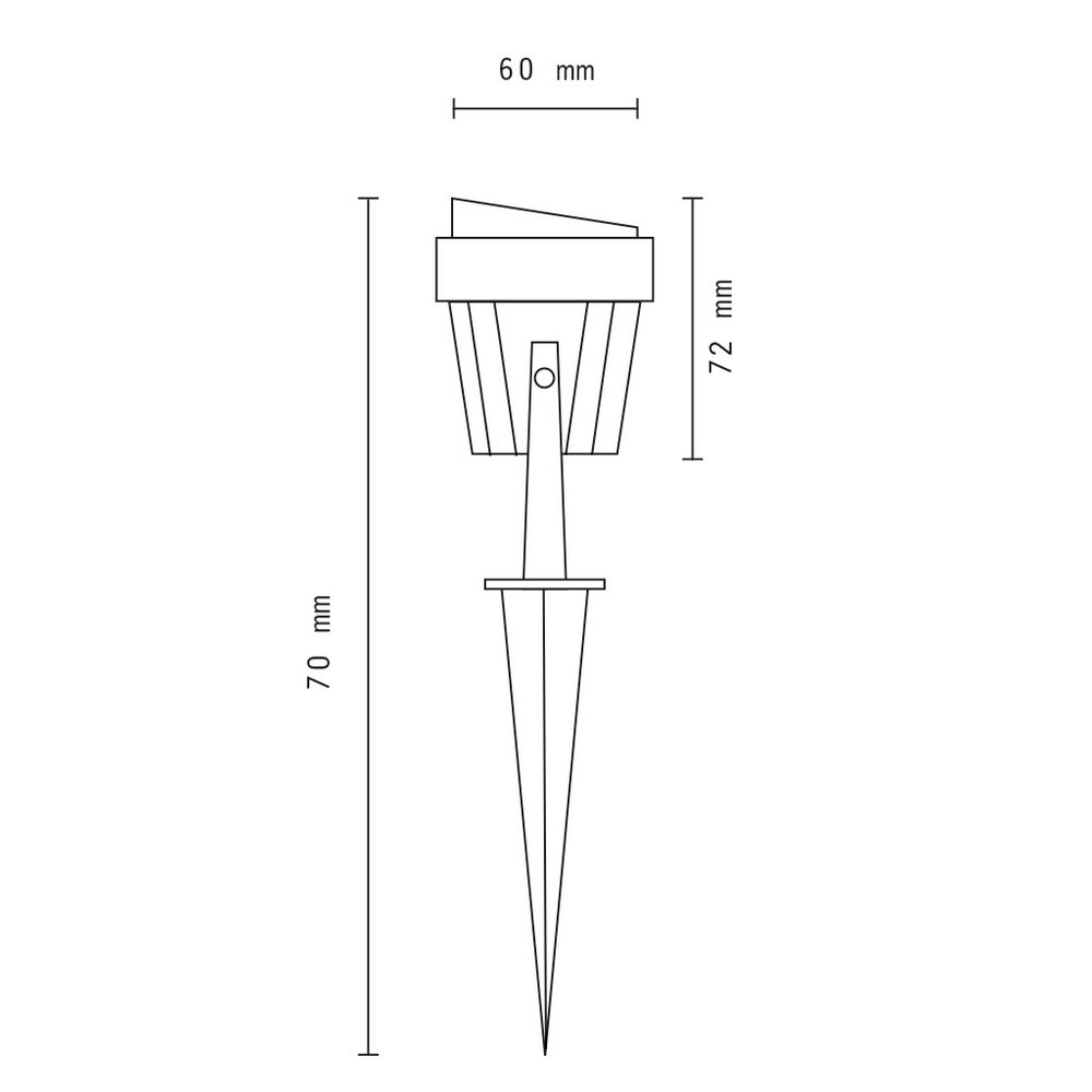 Lampioncino segnapassi Led 5W Nero IP65 Bianco Freddo 6000K Wisdom - Foto 2