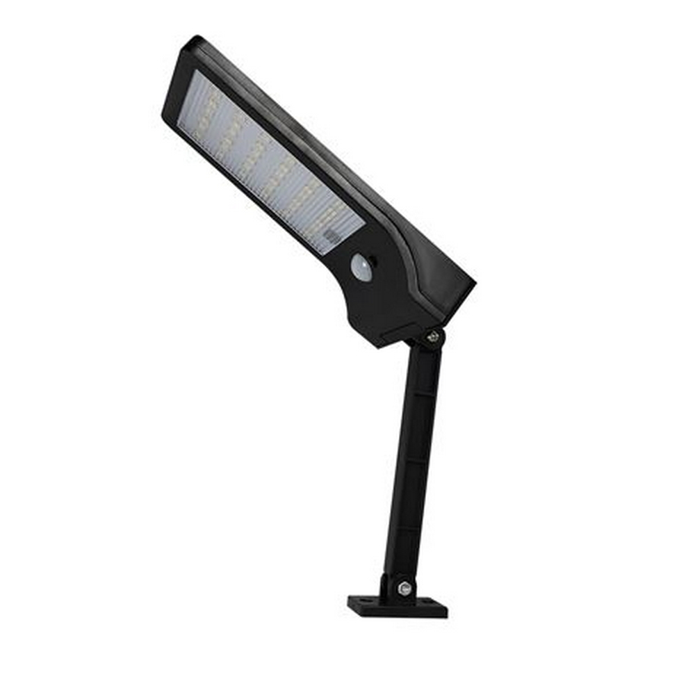 Faro 36 Led Nero con pannello solare IP44 Temperatura colore regolabile 3000K-6000K con sensore crepuscolare e di movimento Elbat - Foto 2