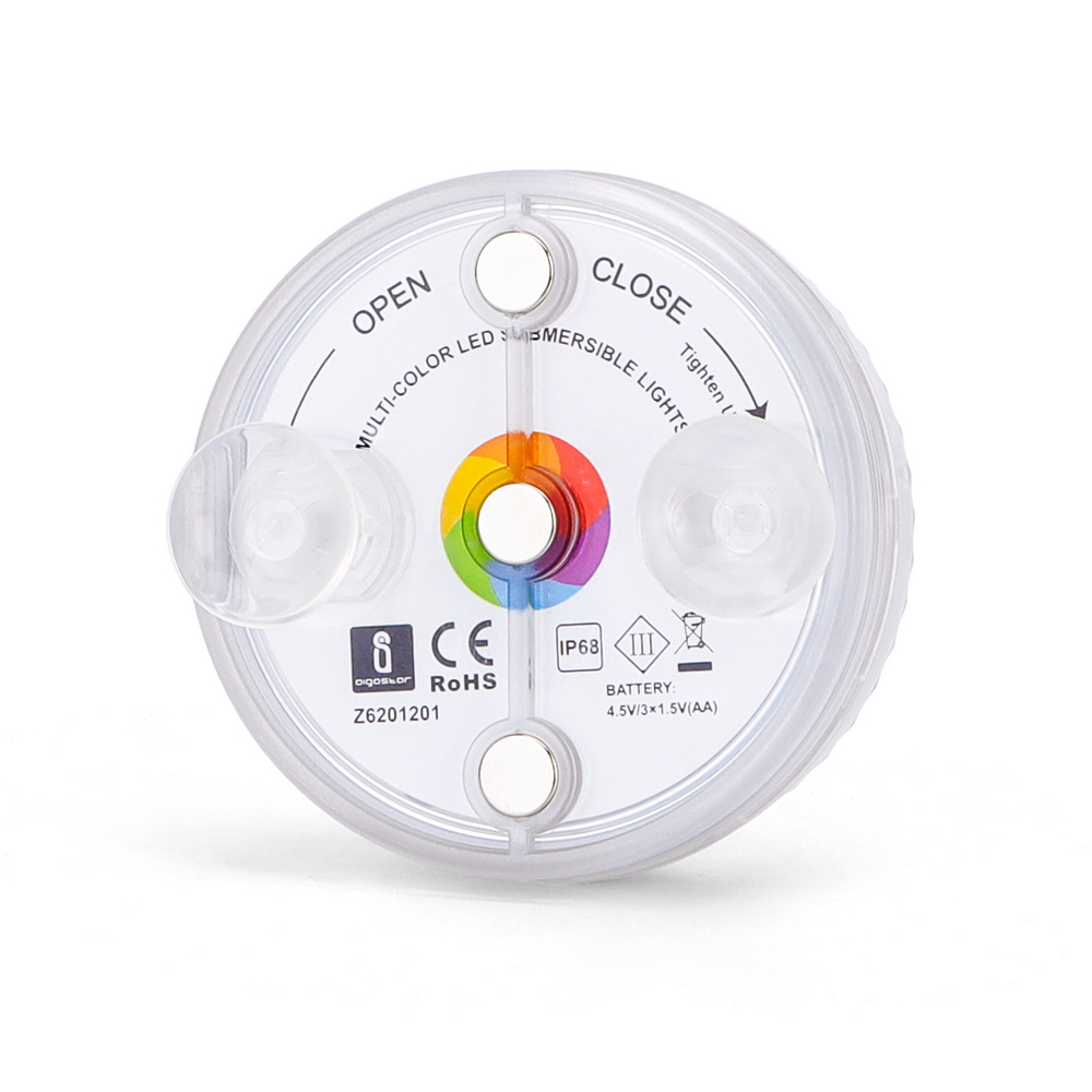 Luce Led per piscina RGB 0,25W con ventosa e telecomando confezione 2 pz Aigostar - Foto 1