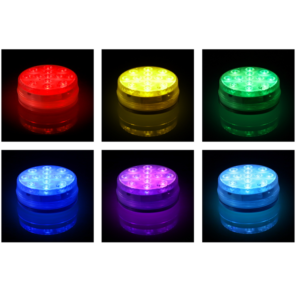 Luce Led per piscina RGB 0,25W con ventosa e telecomando confezione 2 pz Aigostar - Foto 2