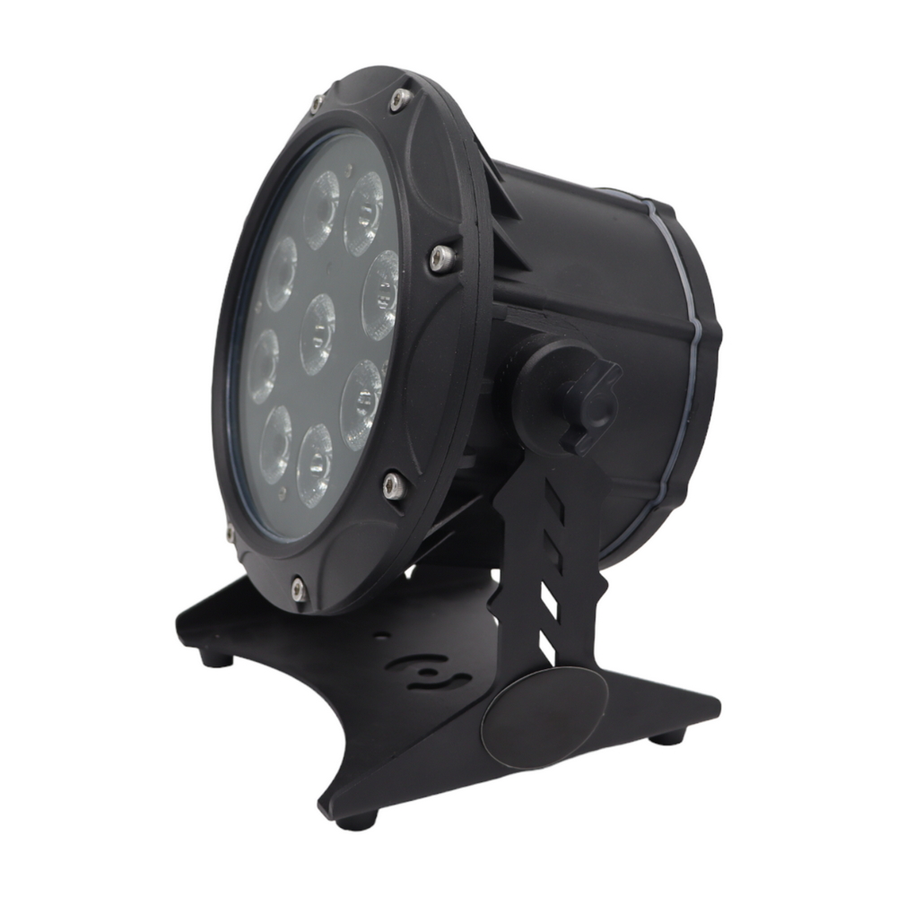 Par Led a batteria 9x10W DMX RGBWAUV 6 in 1 Wi-Fi IP65 Wisdom - Foto 2