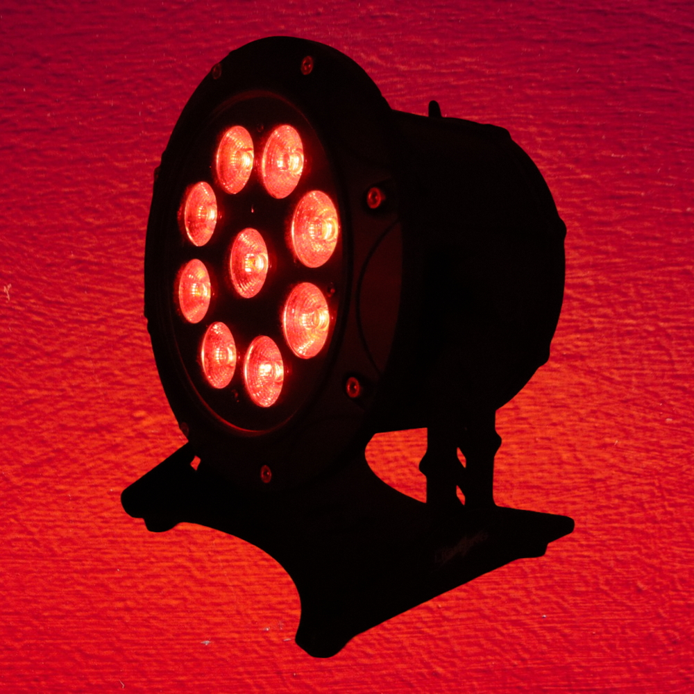 Par Led a batteria 9x10W DMX RGBWAUV 6 in 1 Wi-Fi IP65 Wisdom - Foto 6