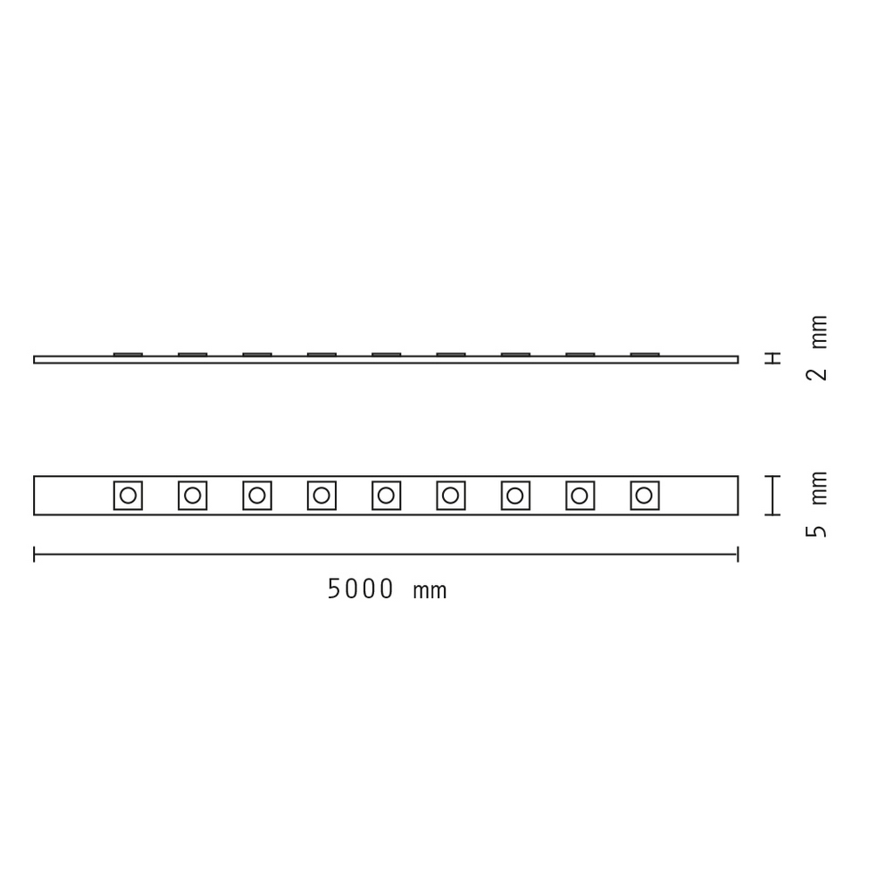 Striscia Led 12V 85W SMD 2835 5 metri x 8 mm IP20 Bianco Freddo 6000K Wisdom - Foto 3
