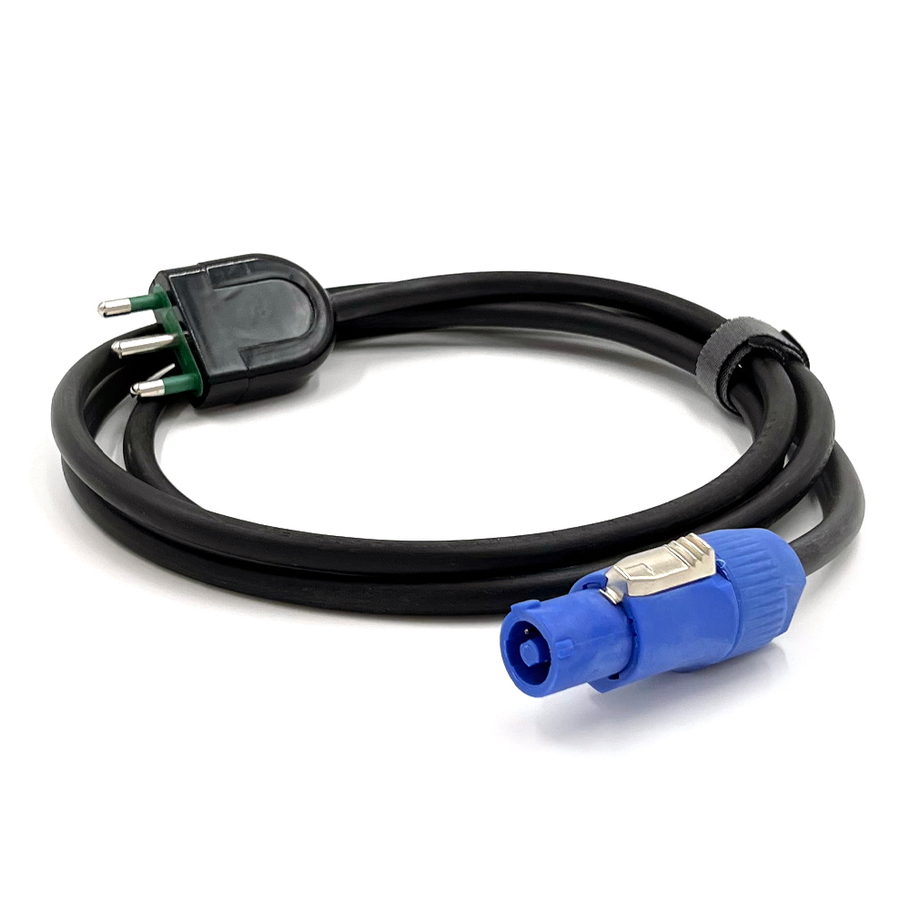 Foto principale Cavo di alimentazione Powercon blu con spina italiana 16A 1mt