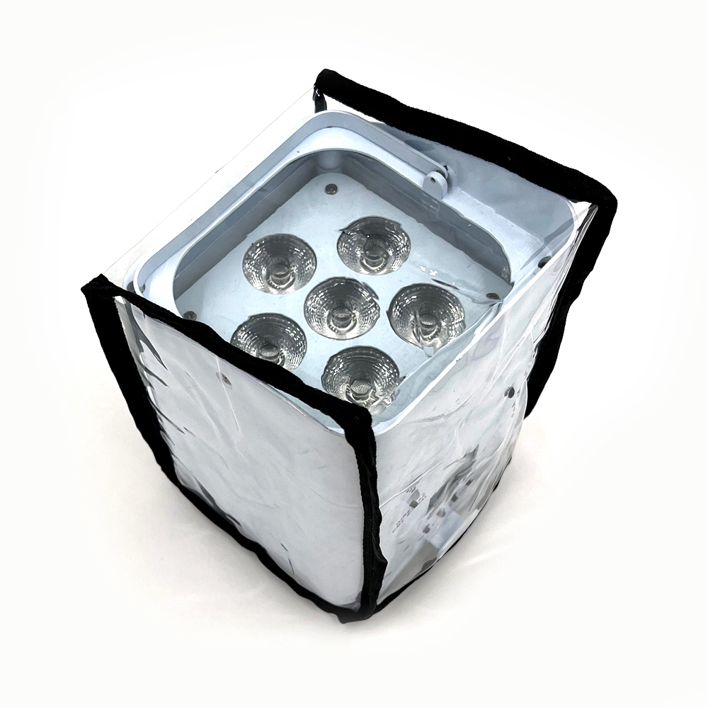 Copertura di protezione contro acqua ed umidita per Faro led a batteria 6x18W Wisdom - Foto 3