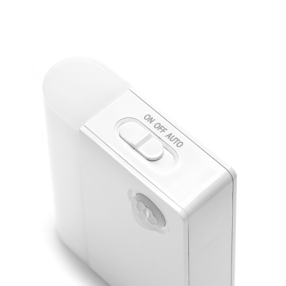 Lampada Led portatile Rettangolare Bianca 0,5W a batteria con sensore crepuscolare e di movimento Bianco caldo 3000K Aigostar - Foto 2