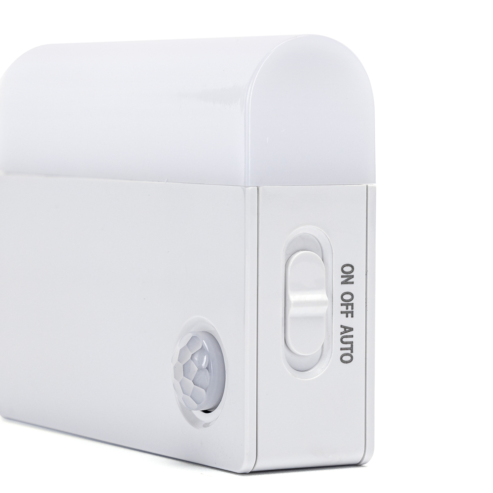 Lampada Led portatile Rettangolare Bianca 0,5W a batteria con sensore crepuscolare e di movimento Bianco caldo 3000K Aigostar - Foto 4