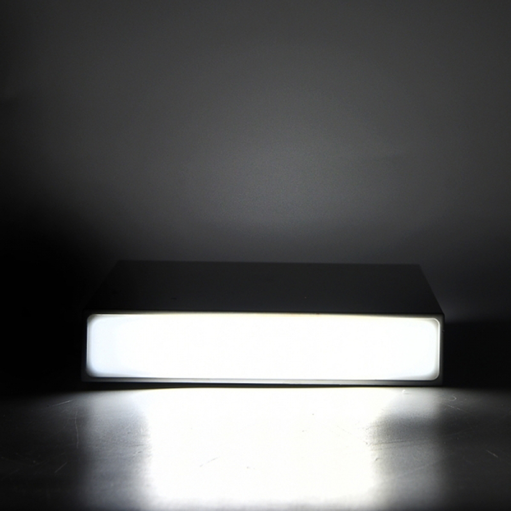 Applique Led da parete slim 12W quadrata Bianco Doppia emissione Bianco freddo 6500K Wisdom - Foto 4