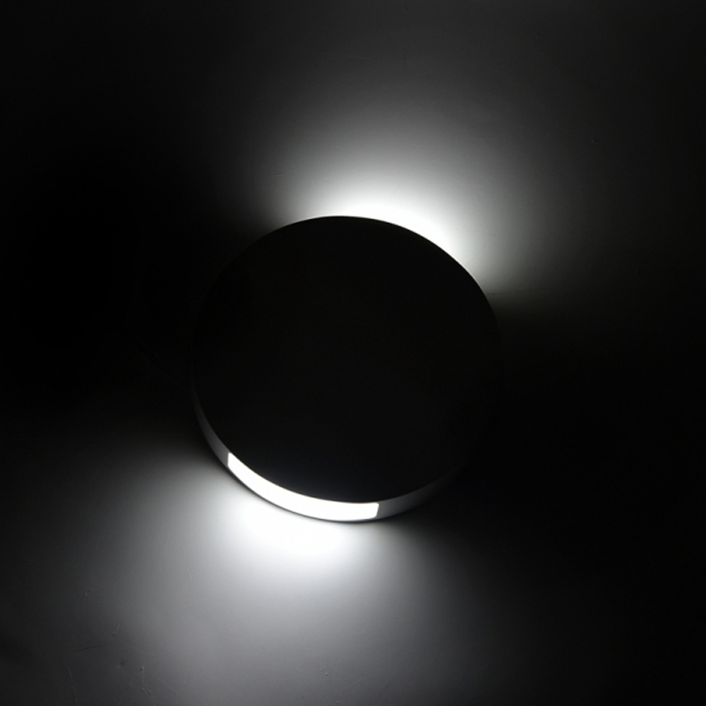 Applique Led da parete slim 6W rotonda Bianco Doppia emissione Bianco freddo 6500K Wisdom - Foto 3