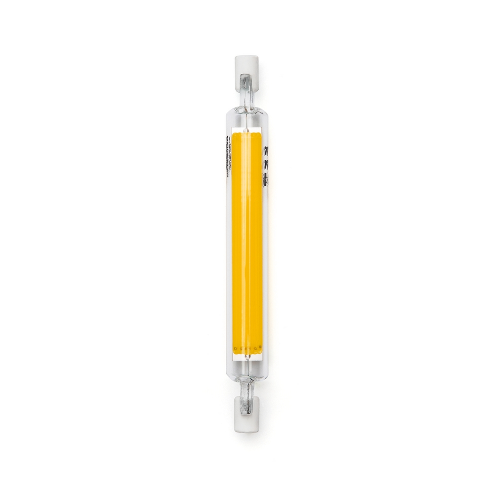 Foto principale Lampadina Led R7S Lineare 118mm 9W COB in vetro Bianco caldo 3000K Aigostar