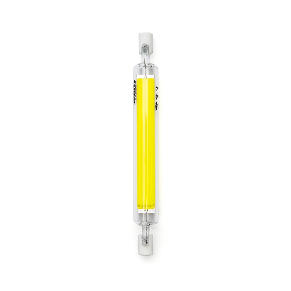 Foto principale Lampadina Led R7S Lineare 118mm 9W COB in vetro Bianco freddo 6500K Aigostar