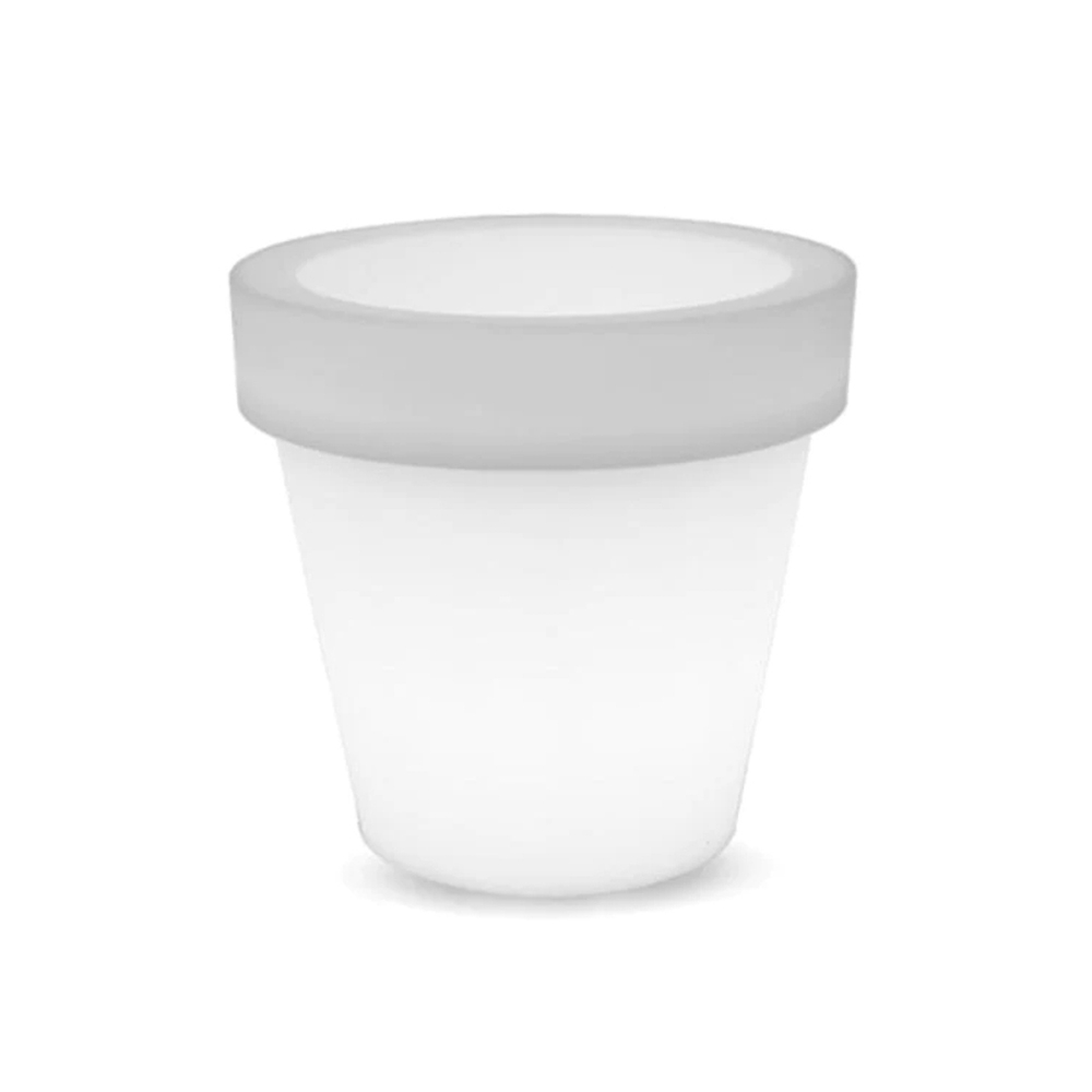 Vaso Led luminoso decorativo da giardino 1W RGBW 35,5×32,5 cm IP54 a batteria 1 lampada V-TAC - Foto 1