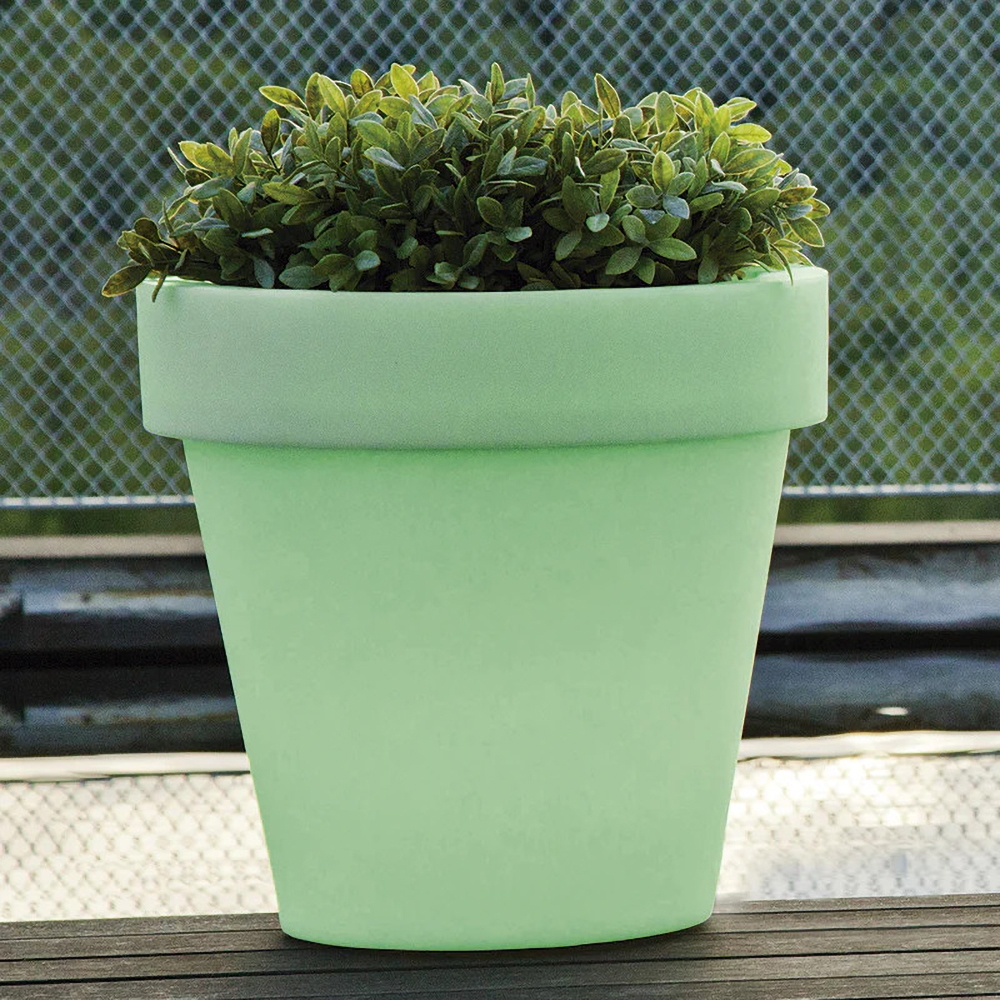 Vaso Led luminoso decorativo da giardino 1W RGBW 35,5×32,5 cm IP54 a batteria 1 lampada V-TAC - Foto 4