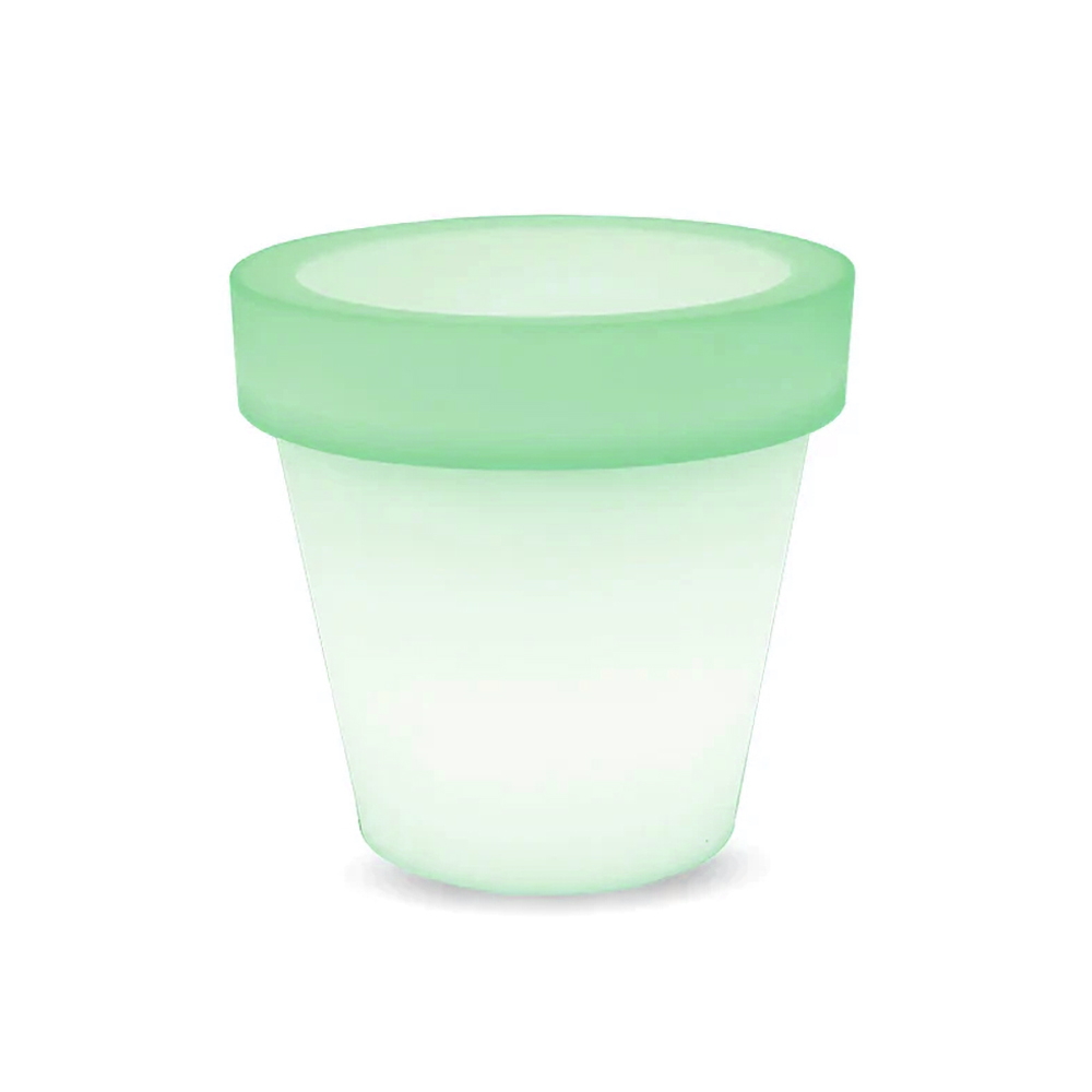 Foto principale Vaso Led luminoso decorativo da giardino 1W RGBW 35,5×32,5 cm IP54 a batteria 1 lampada V-TAC