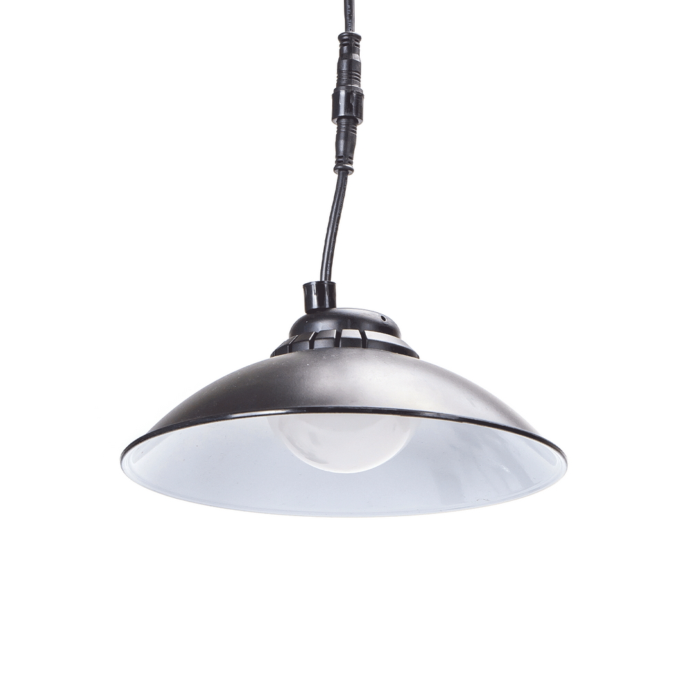 Applique pendente Led da soffitto 4W Nero con pannello solare e sensore crepuscolare IP65 Dimmerabile temperatura colore regolabile con telecomando Aigostar - Foto 1