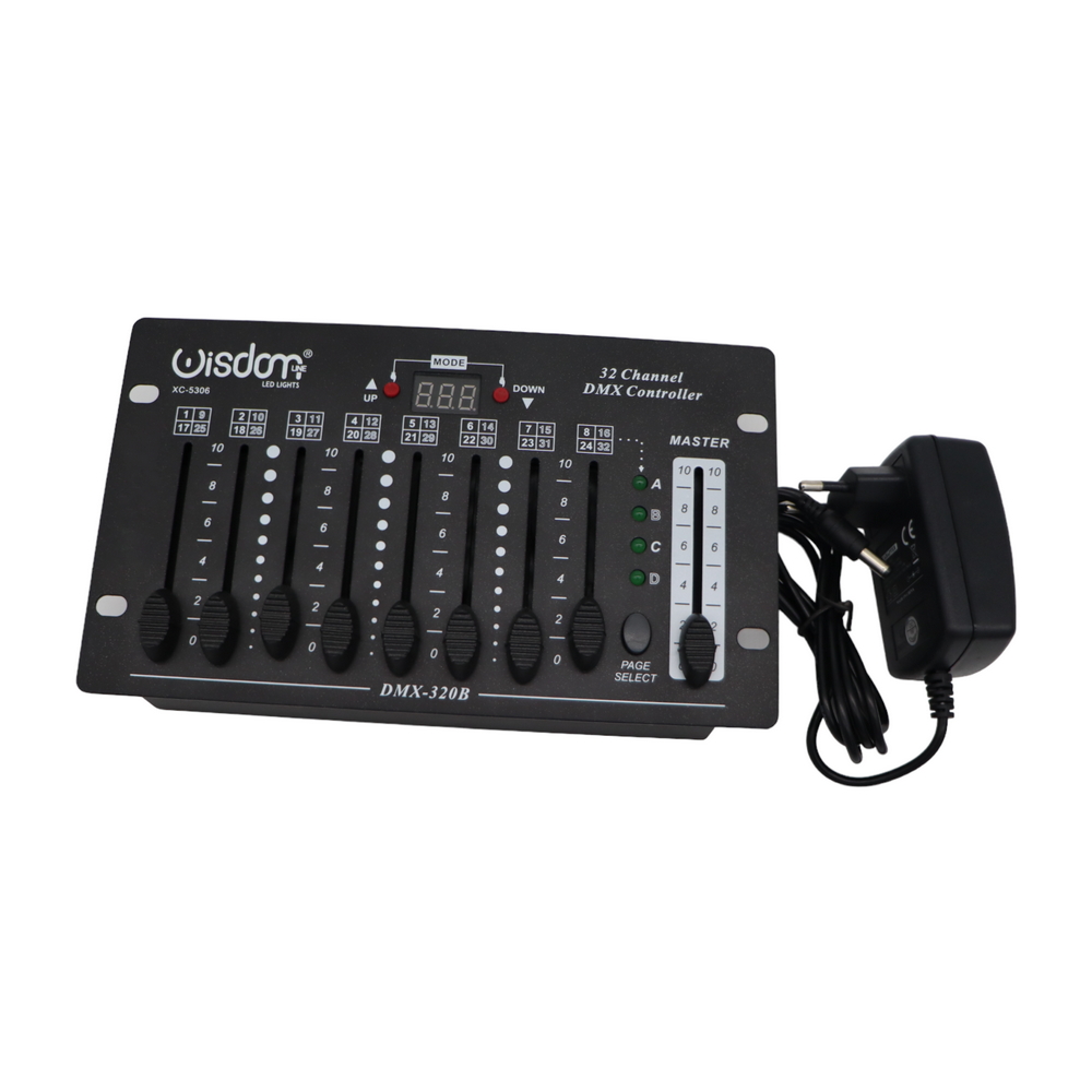 Centralina DMX 32 canali per teste mobili a batteria 9V Wisdom - Foto 1
