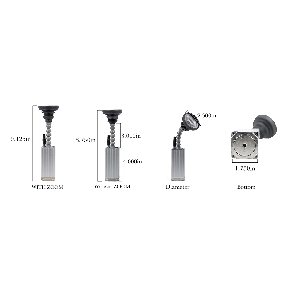 Faretto Bullet Pin Spot a batteria 10W Wisdom - Foto 2