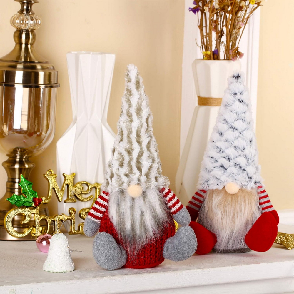 Gnomo di Natale 22cm di colore Rosso e Bianco Wisdom - Foto 1