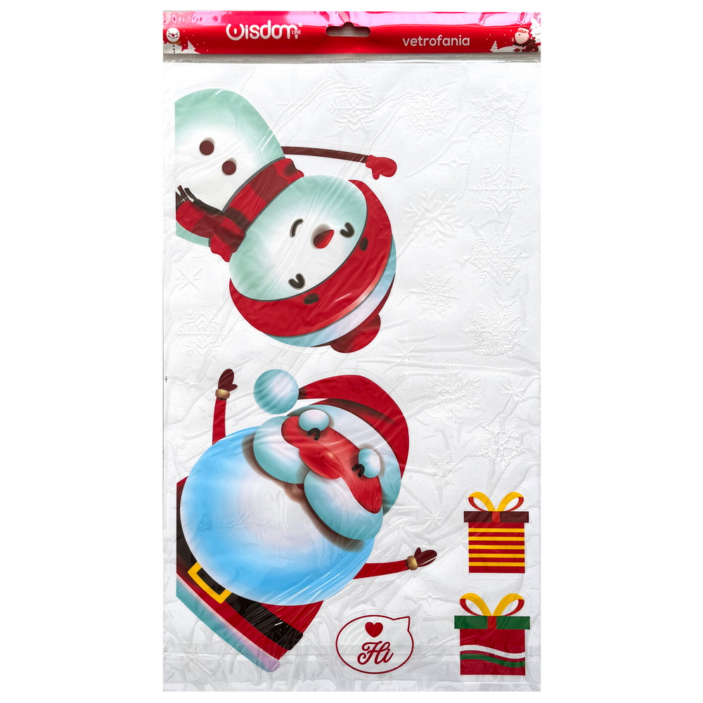 Stickers adesivo di Natale per finestre con personaggi Wisdom - Foto 2