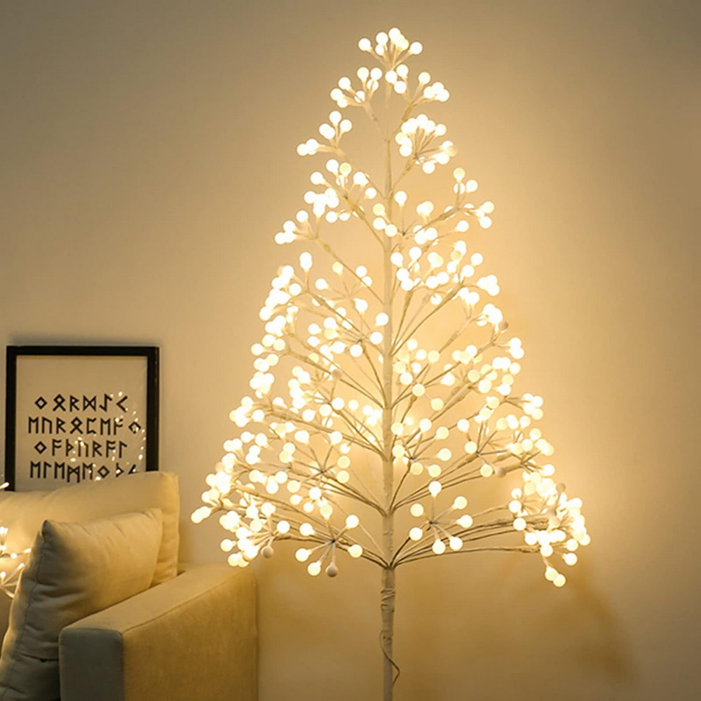 Albero luminoso led con tronco e base 1,50 metri IP44 Bianco caldo 3000K Wisdom - Foto 1
