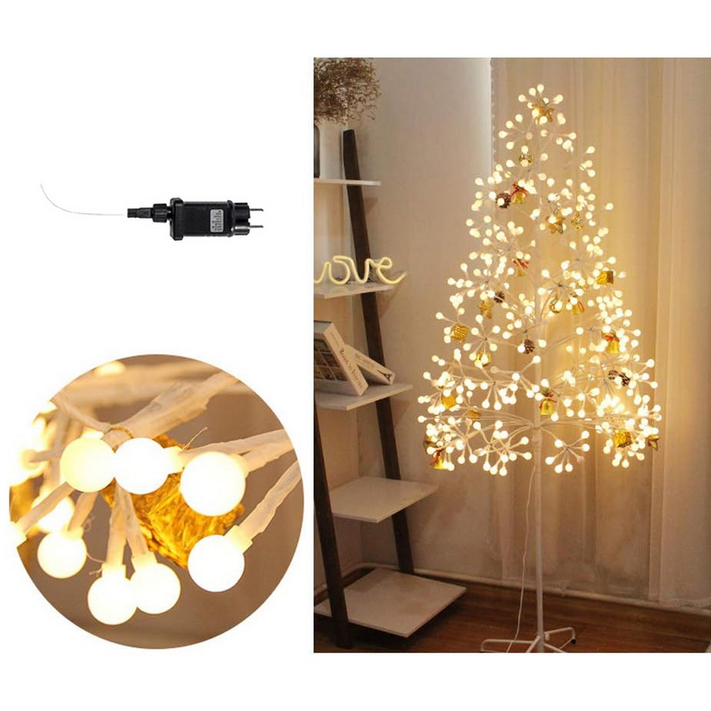 Albero luminoso led con tronco e base 1,50 metri IP44 Bianco caldo 3000K Wisdom - Foto 4