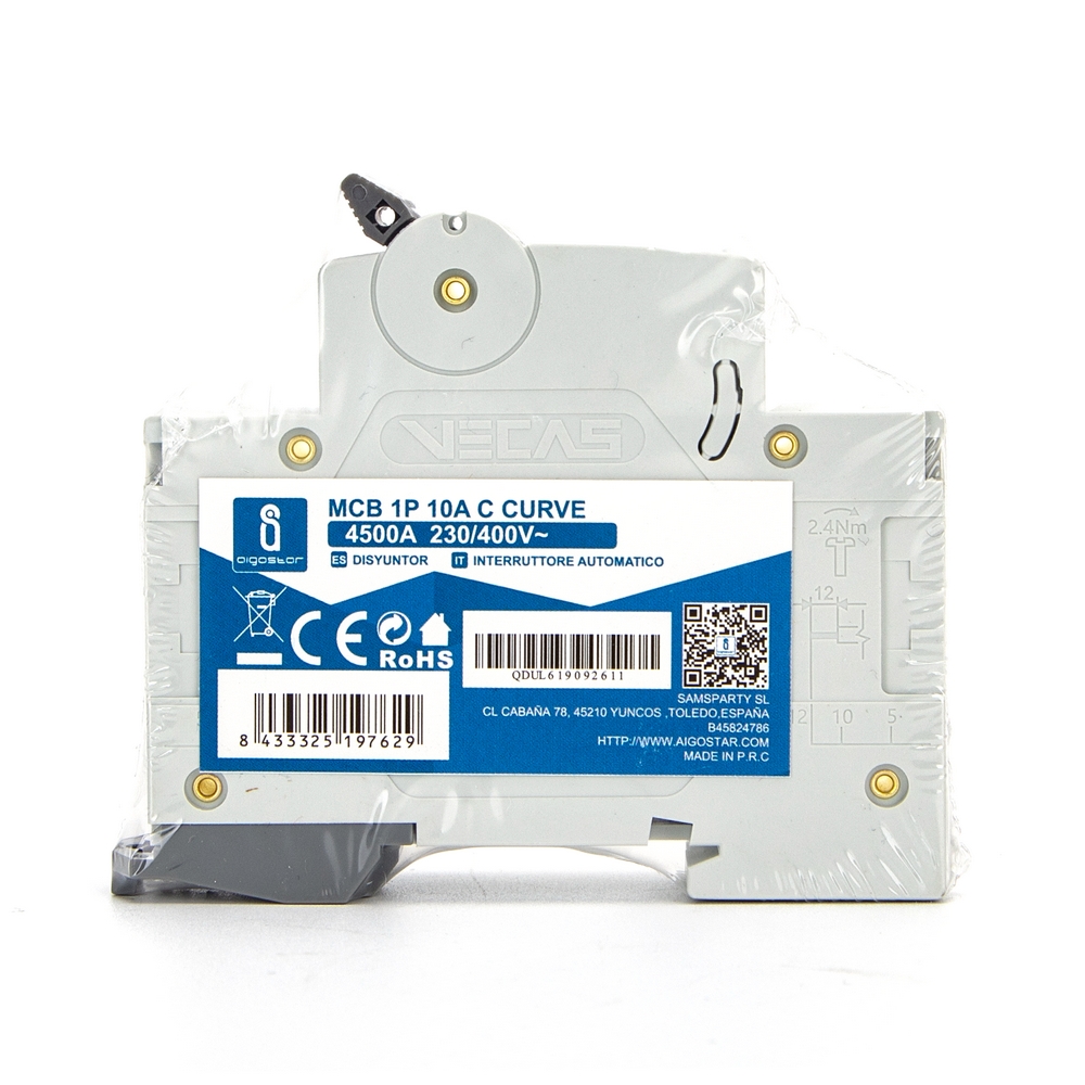 Interruttore automatico magnetotermico modulare 1P 10A Aigostar - Foto 5